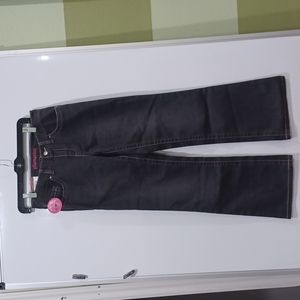 Ellemenno Girls NWT sz 12 1/2 Flare Jeans in black.